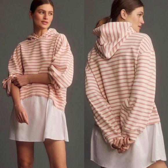 Anthropologie Dresses & Skirts - Anthropologie Pilcro Hooded Sweatshirt Twofer Dress